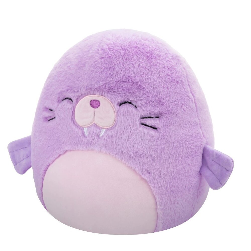 Squishmallows FuzzAMallow Official 12" WINNIE the Purple Walrus - Ultra Soft - Picture 3 of 6